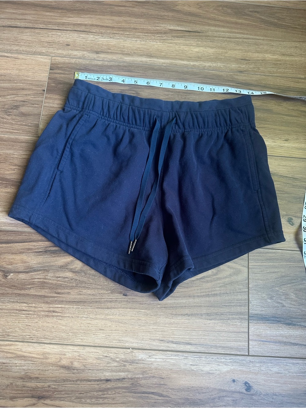 Women's Navy Drawstring Shorts